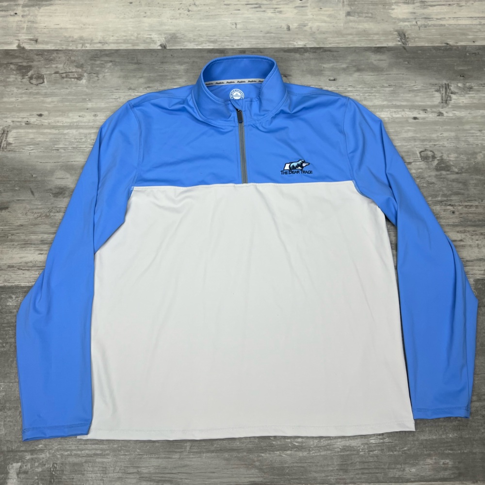 Flag & Anthem Blue and Silver 1/4 Zip Golf Pullover XL